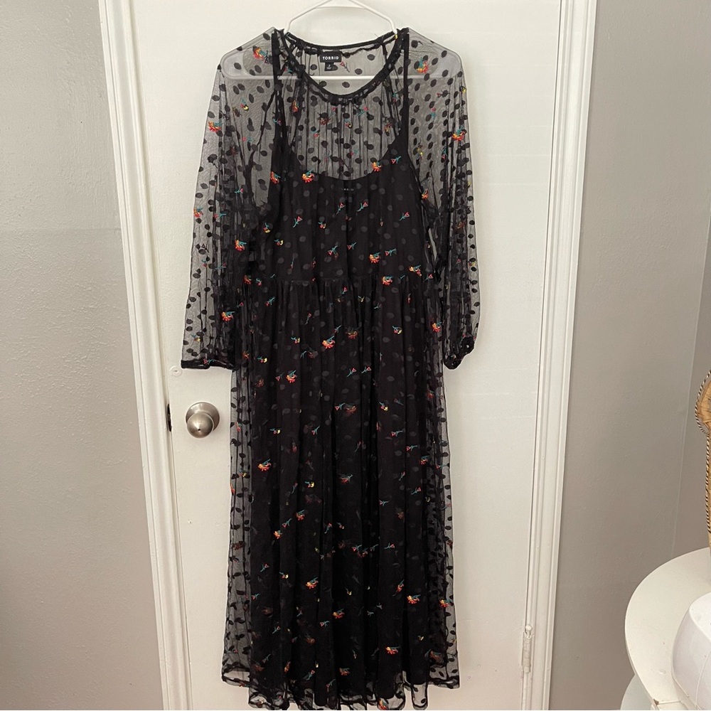 Torrid Plus Size Embroidered Dress